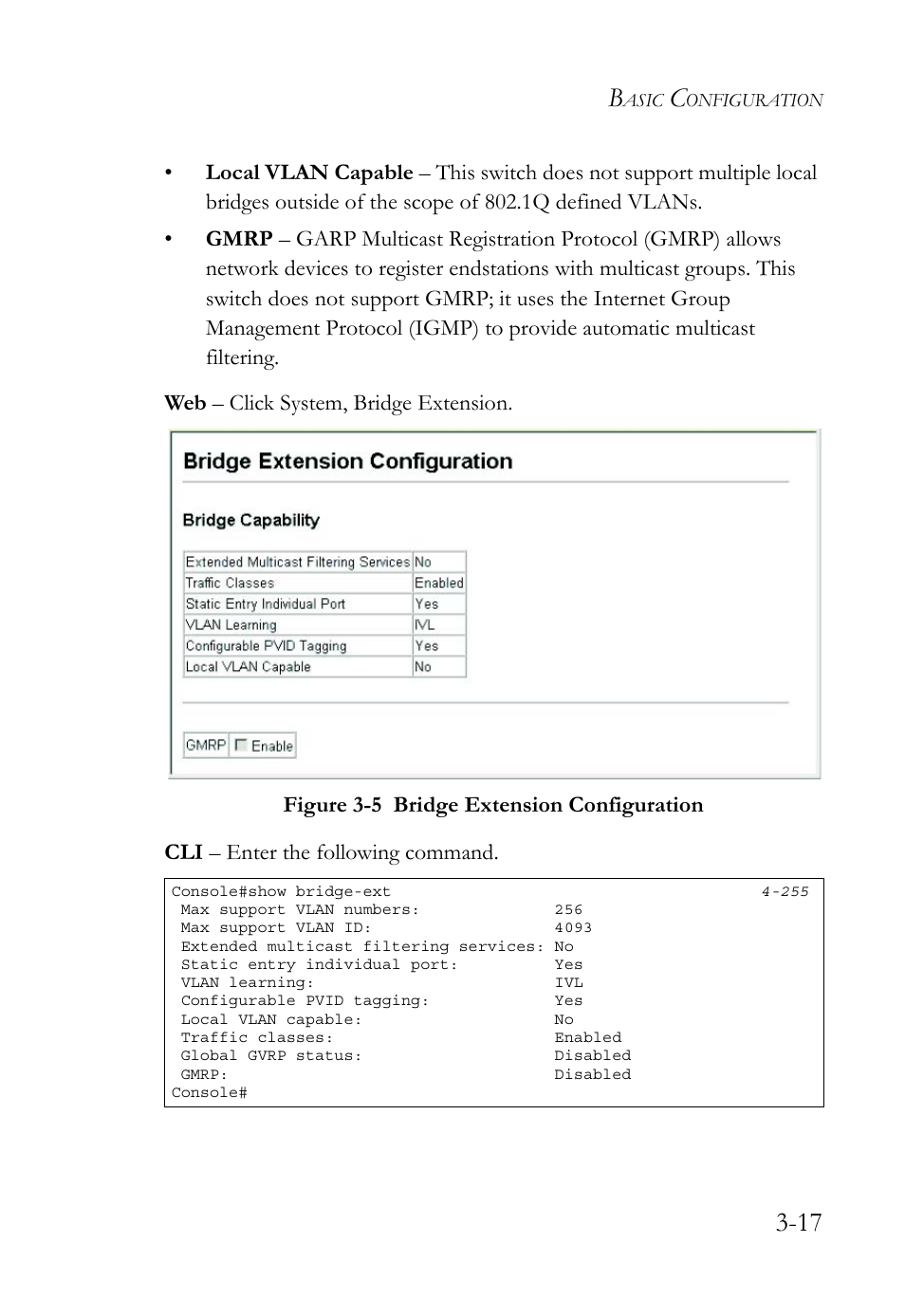Figure 3-5, Bridge extension configuration -17 | SMC Networks SMC TigerStack 1000 SMC8748M User Manual | Page 73 / 592