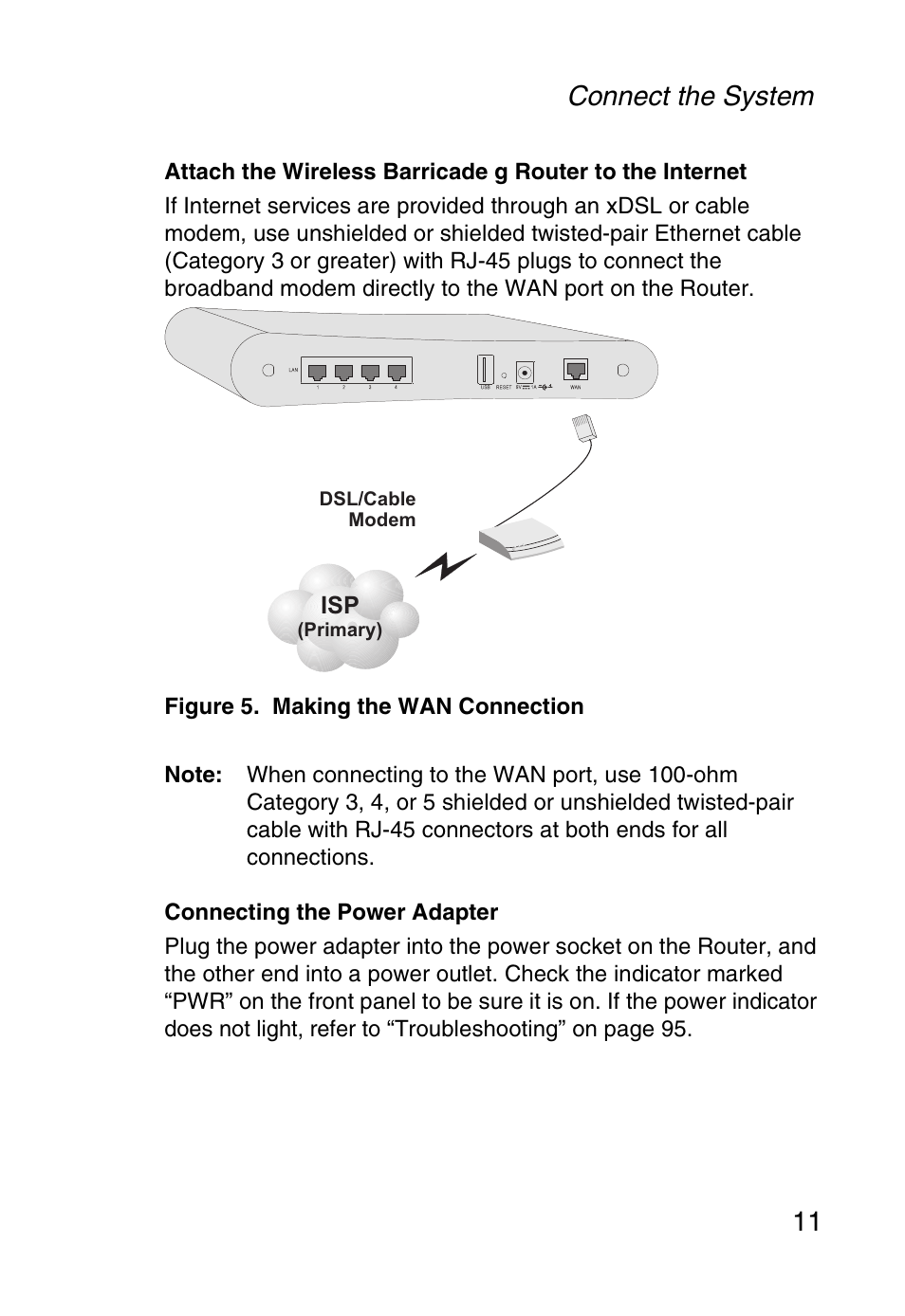 Connect the system 11 | SMC Networks SMC Barricade g SMC2804WBR User Manual | Page 21 / 114