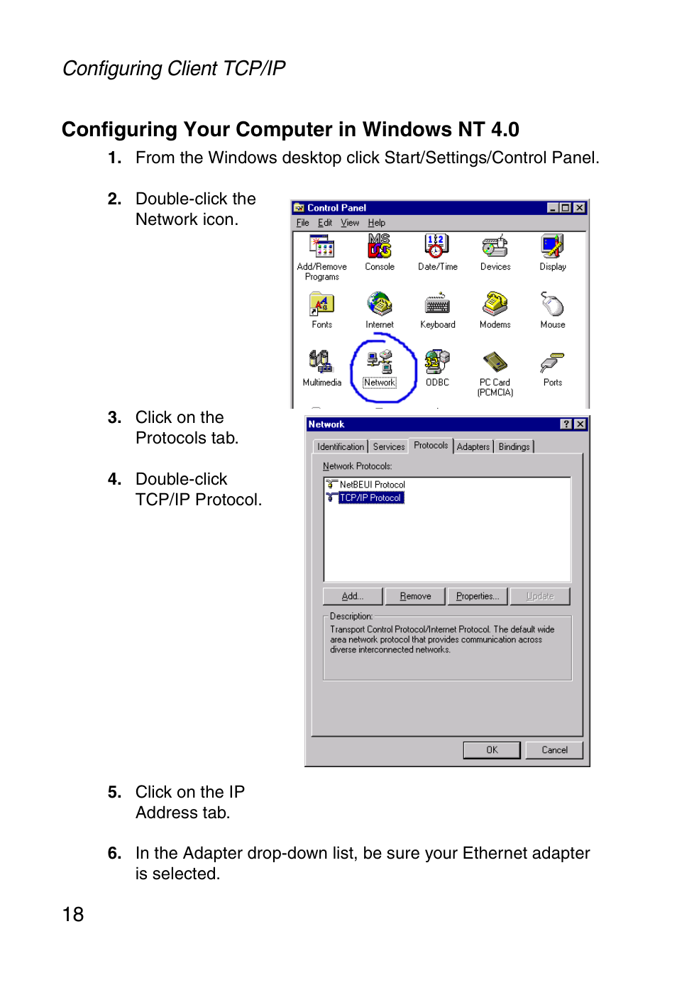 Configuring your computer in windows nt 4.0 | SMC Networks SMC Barricade g SMC2804WBR User Manual | Page 28 / 114