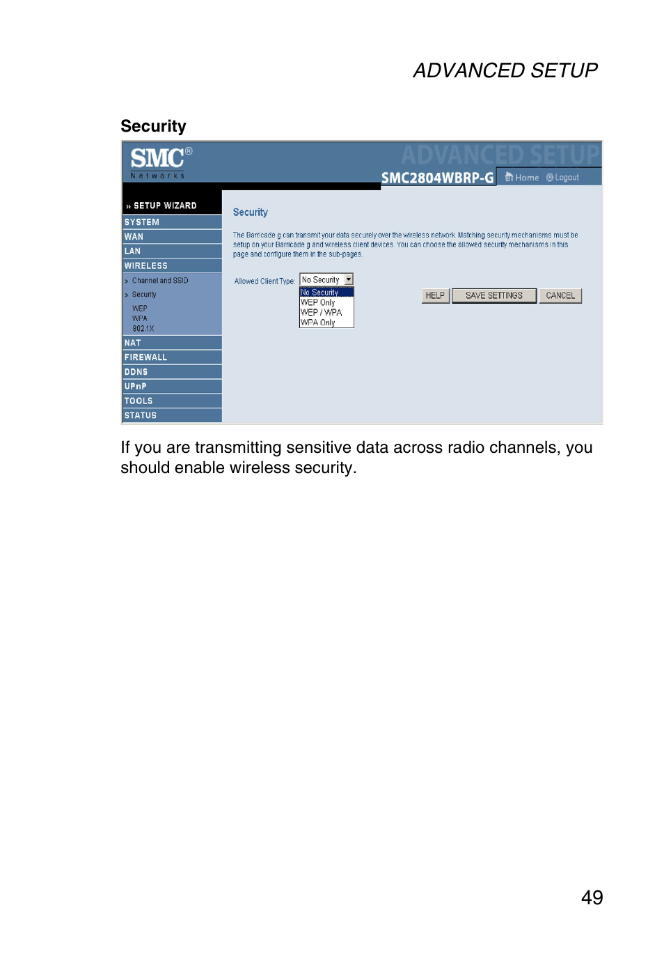 SMC Networks SMC Barricade g SMC2804WBR User Manual | Page 59 / 114