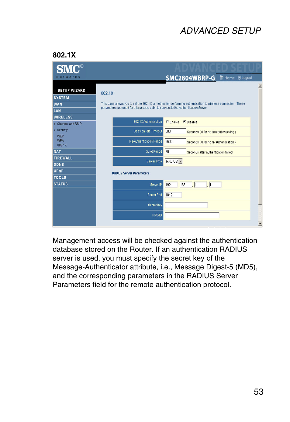 SMC Networks SMC Barricade g SMC2804WBR User Manual | Page 63 / 114