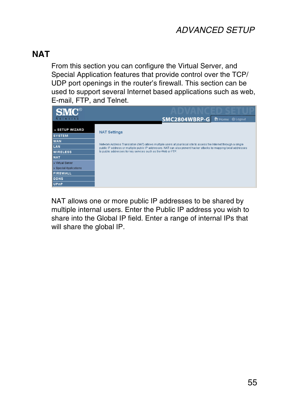 SMC Networks SMC Barricade g SMC2804WBR User Manual | Page 65 / 114