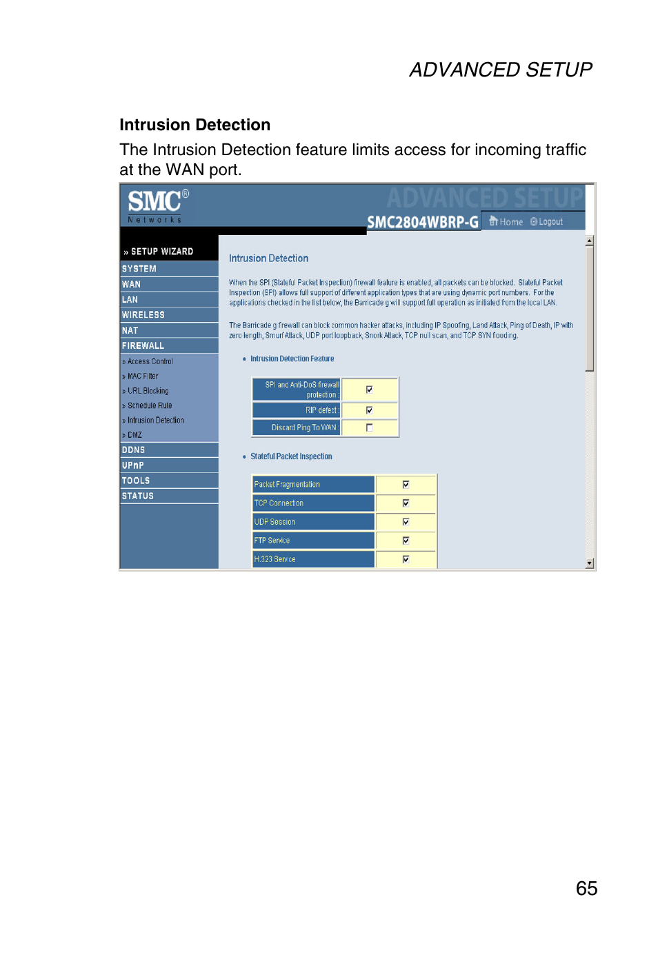 SMC Networks SMC Barricade g SMC2804WBR User Manual | Page 75 / 114