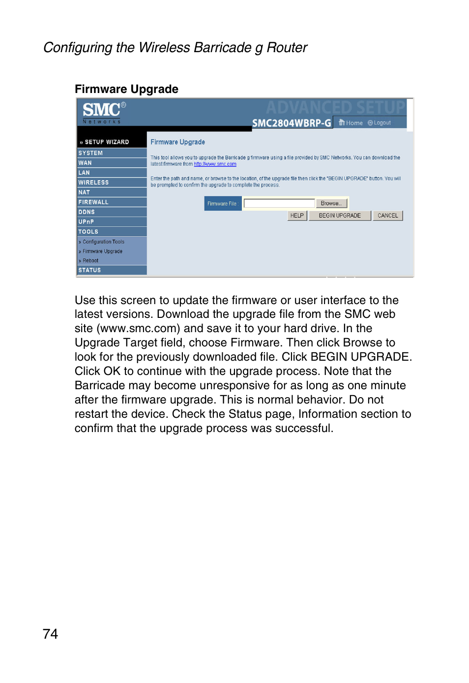 SMC Networks SMC Barricade g SMC2804WBR User Manual | Page 84 / 114