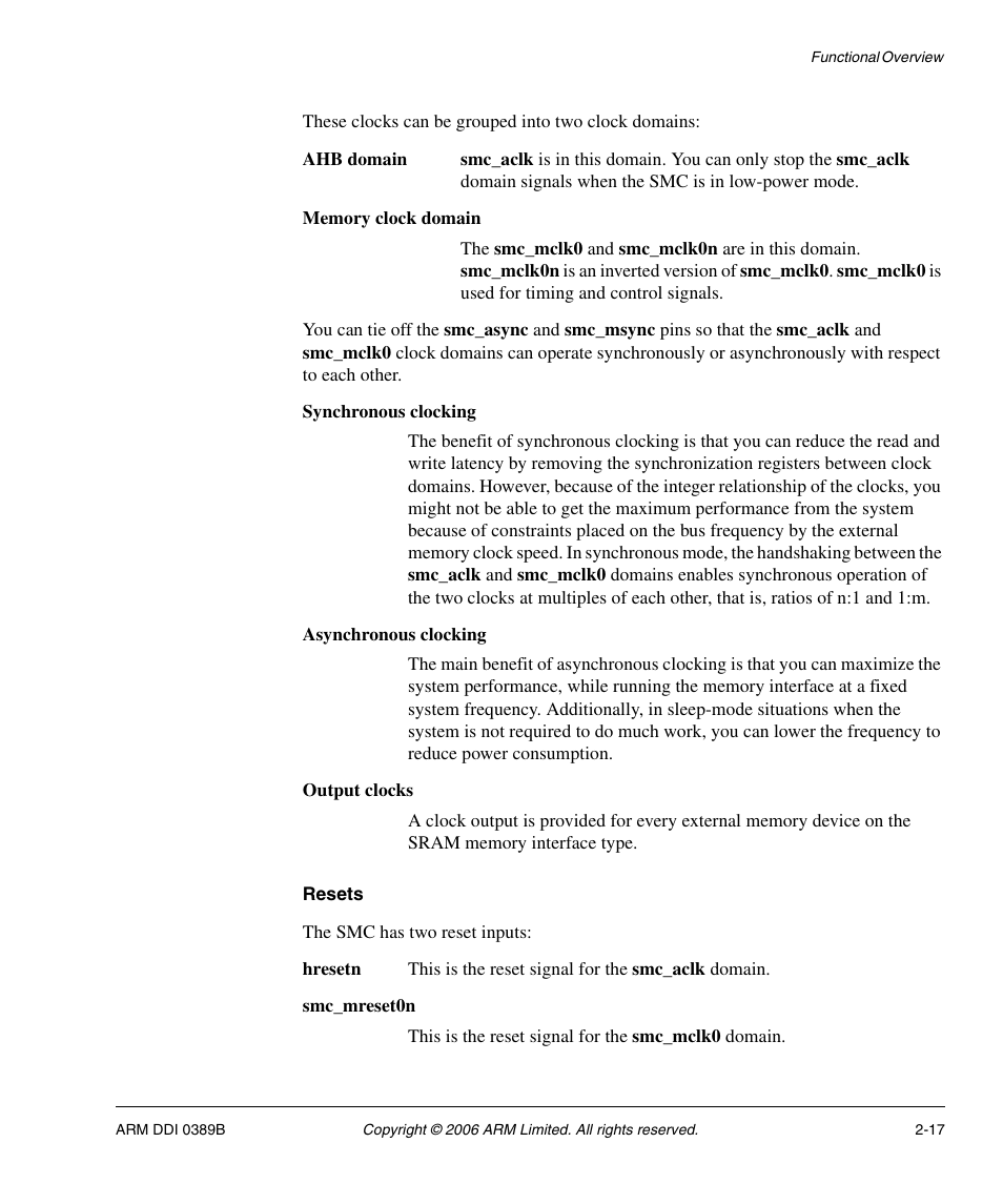 Resets | SMC Networks ARM PL241 User Manual | Page 37 / 110