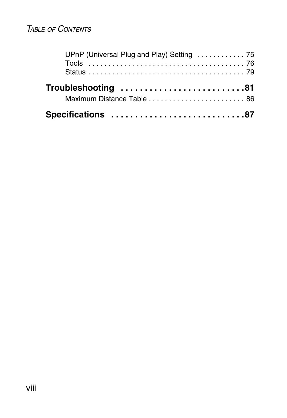 SMC Networks Barricade SMCWBR14-G User Manual | Page 12 / 105