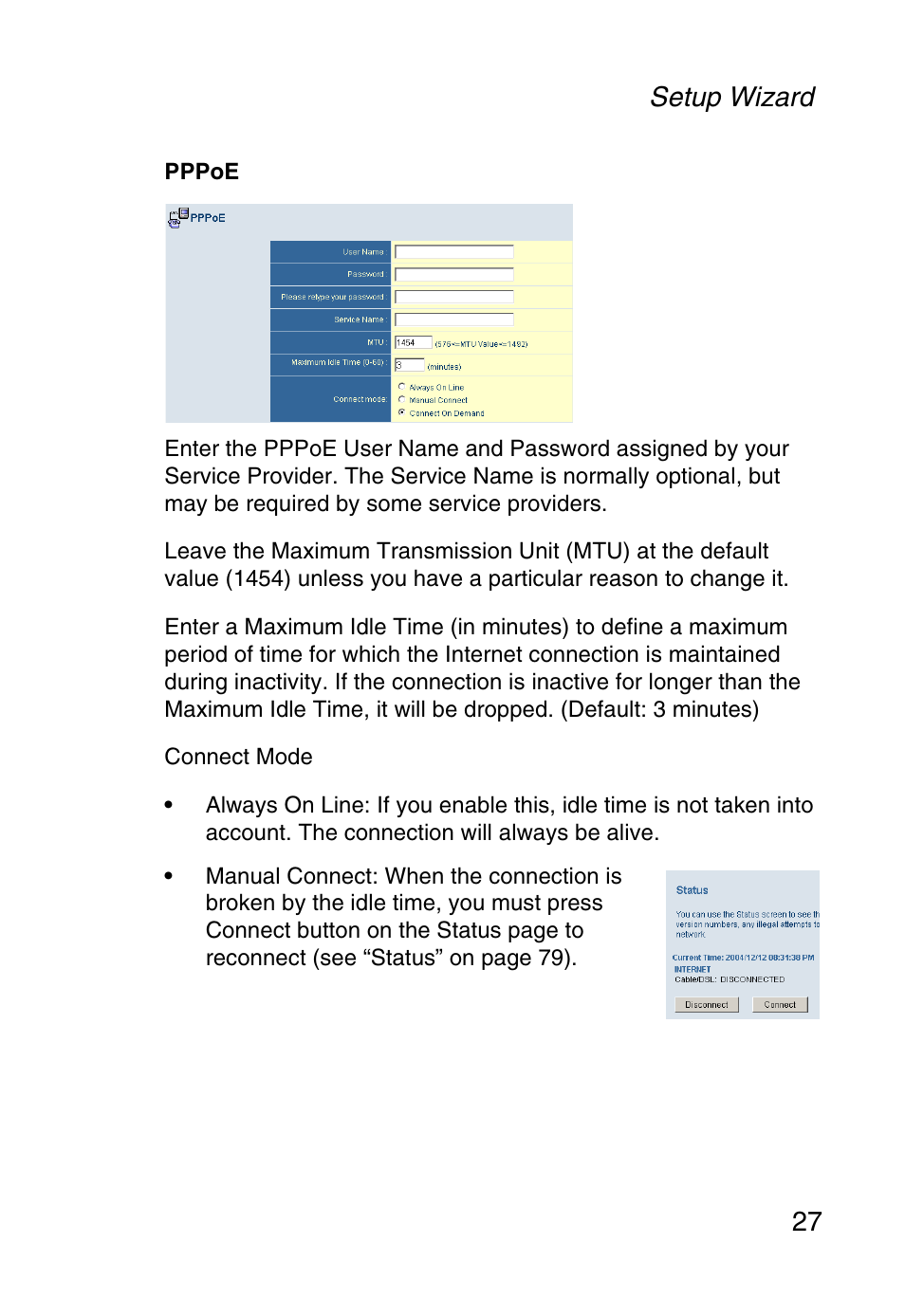 Setup wizard 27 | SMC Networks Barricade SMCWBR14-G User Manual | Page 39 / 105