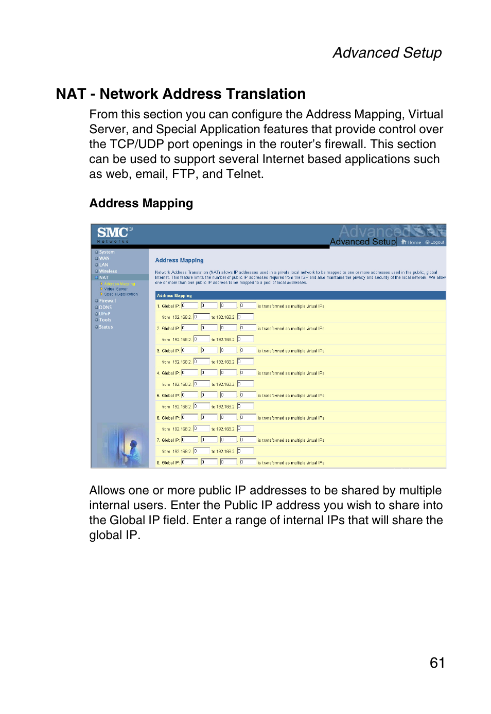 Nat - network address translation | SMC Networks Barricade SMCWBR14-G User Manual | Page 73 / 105