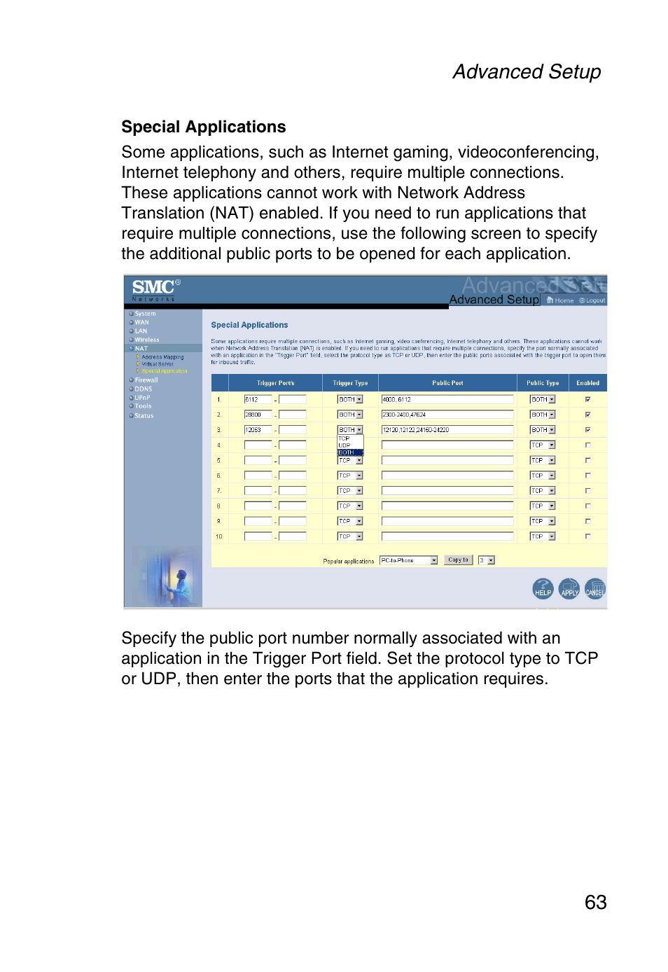 SMC Networks Barricade SMCWBR14-G User Manual | Page 75 / 105