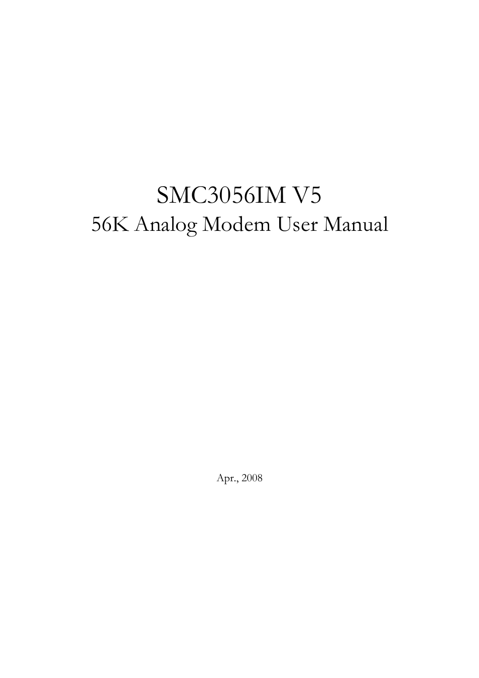 56k analog modem user manual | SMC Networks SMC3056IM V5 User Manual | Page 2 / 12