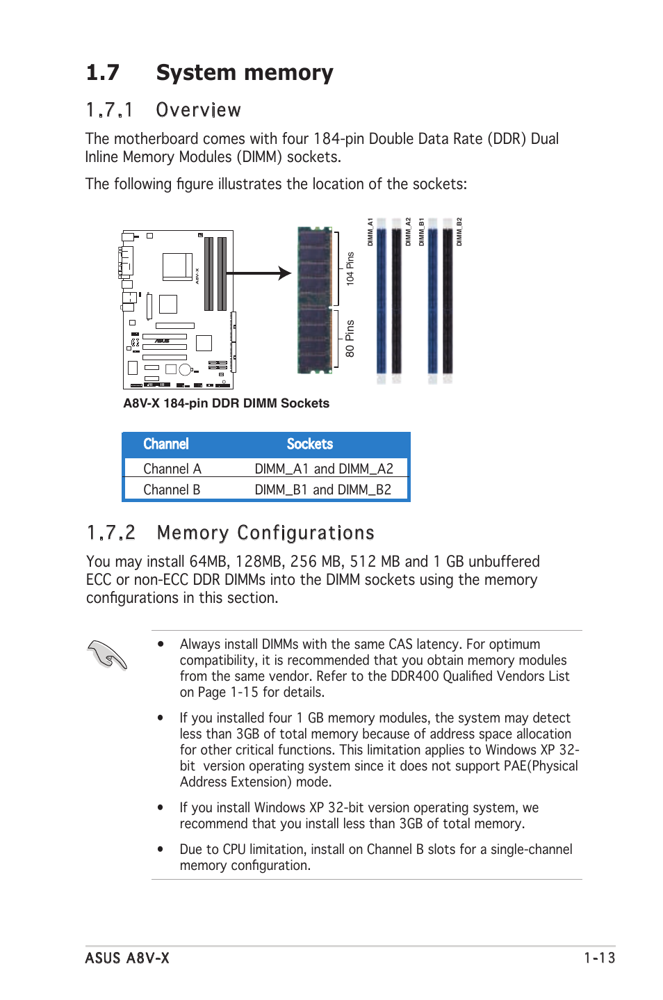 1 overview | Asus A8V-X User Manual | Page 25 / 86