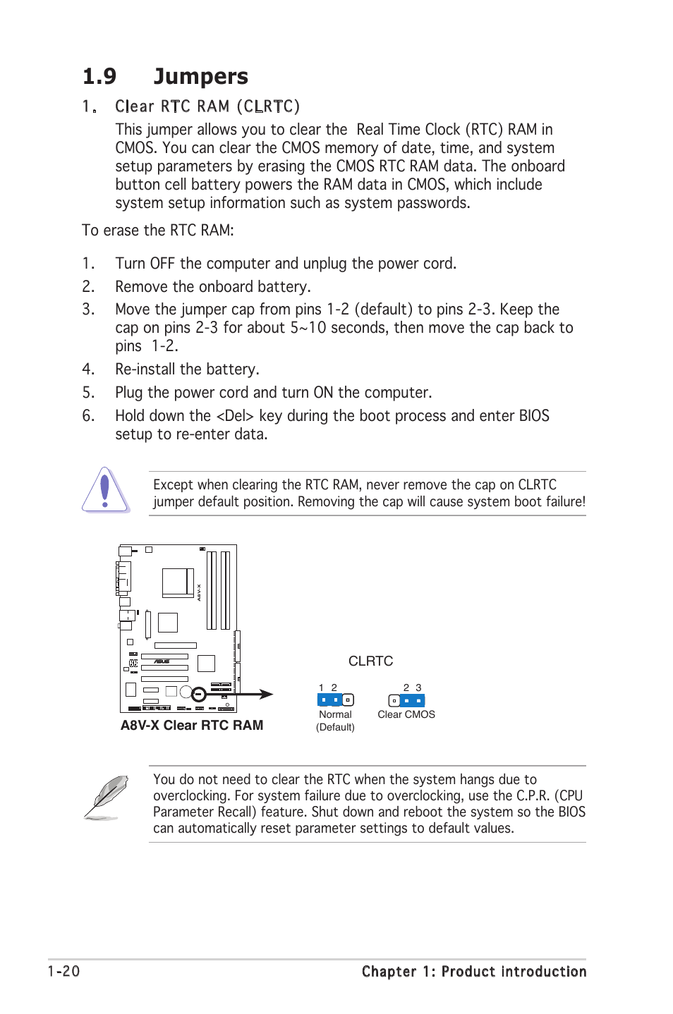 9 jumpers | Asus A8V-X User Manual | Page 32 / 86