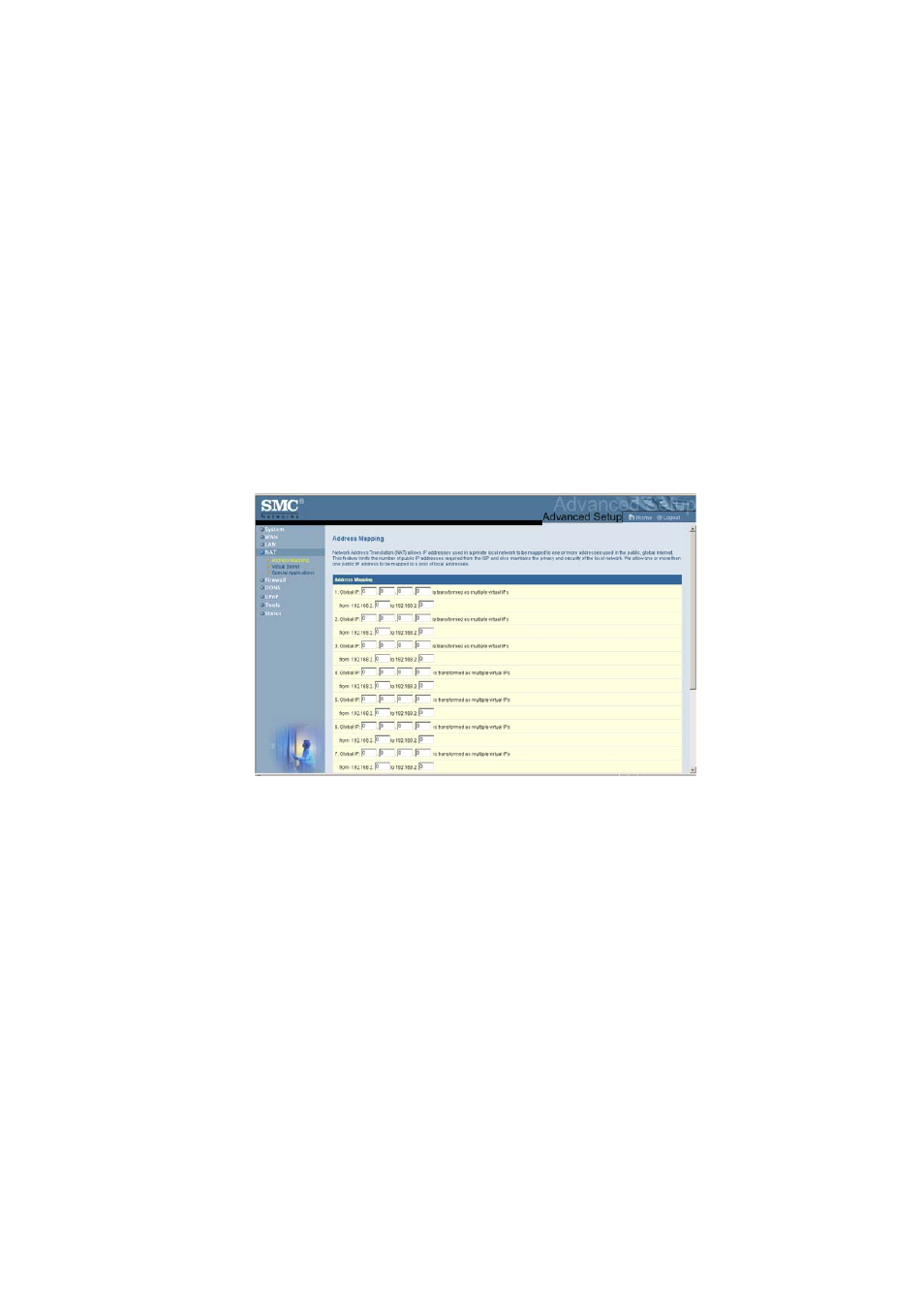 Network address translation (nat) | SMC Networks SMC7004ABR V.2 User Manual | Page 59 / 109