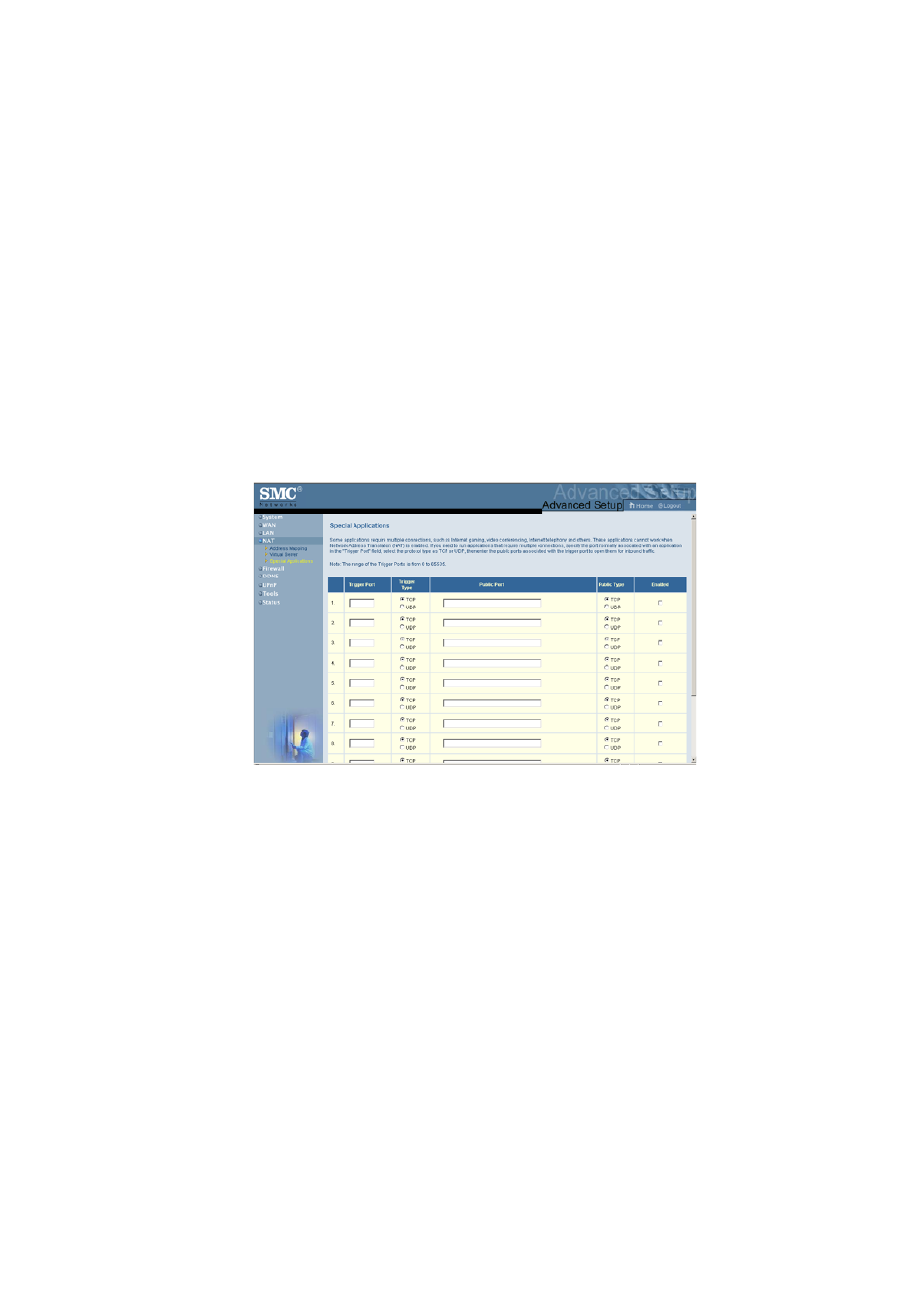 SMC Networks SMC7004ABR V.2 User Manual | Page 61 / 109