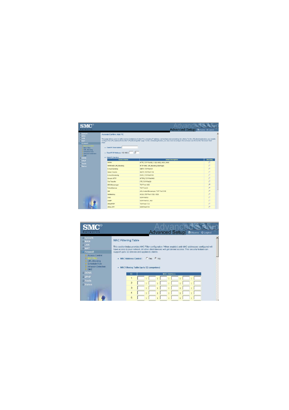 SMC Networks SMC7004ABR V.2 User Manual | Page 63 / 109