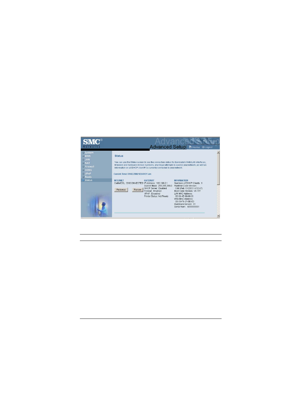 Configuring the barricade™ router 74 | SMC Networks SMC7004ABR V.2 User Manual | Page 77 / 109