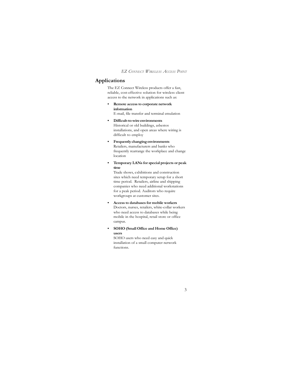 Applications | SMC Networks SMC2655W User Manual | Page 8 / 32