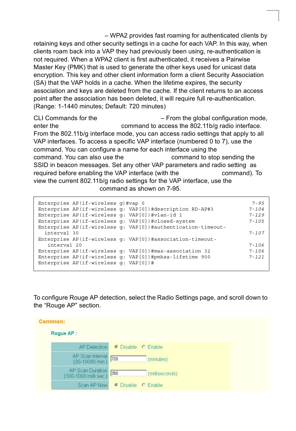 Configuring rogue ap detection | SMC Networks SMC2552W-G2-17 User Manual | Page 102 / 296