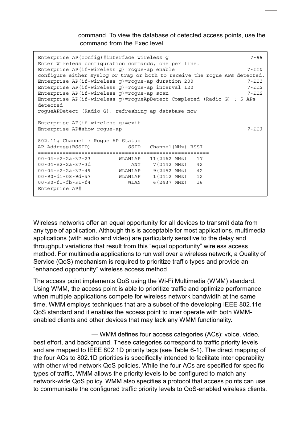 Configuring wi-fi multimedia | SMC Networks SMC2552W-G2-17 User Manual | Page 104 / 296