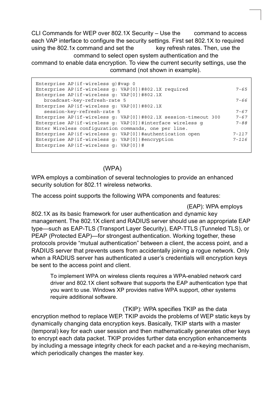 Wi-fi protected access (wpa) | SMC Networks SMC2552W-G2-17 User Manual | Page 120 / 296