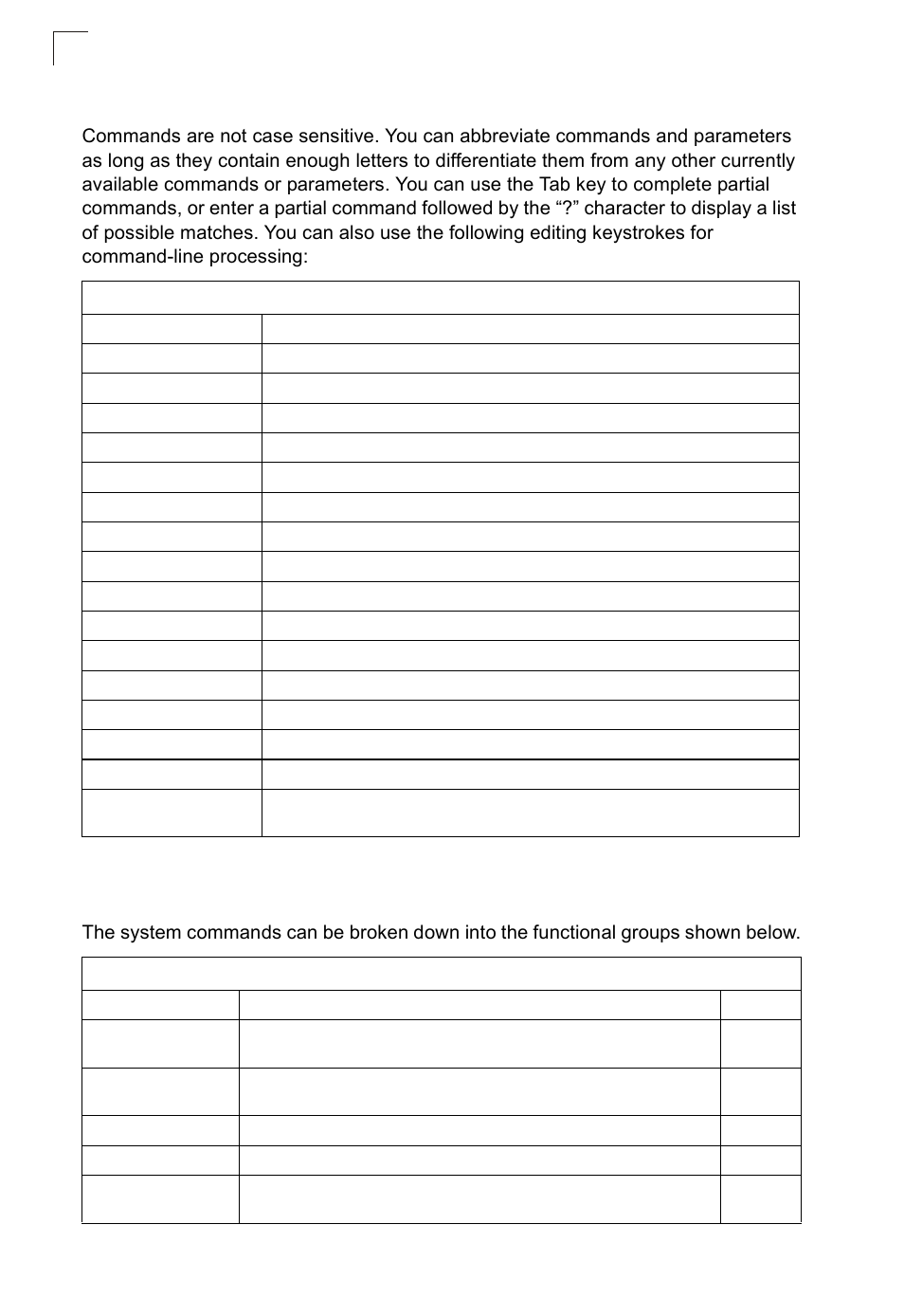 Command line processing, Command groups | SMC Networks SMC2552W-G2-17 User Manual | Page 143 / 296