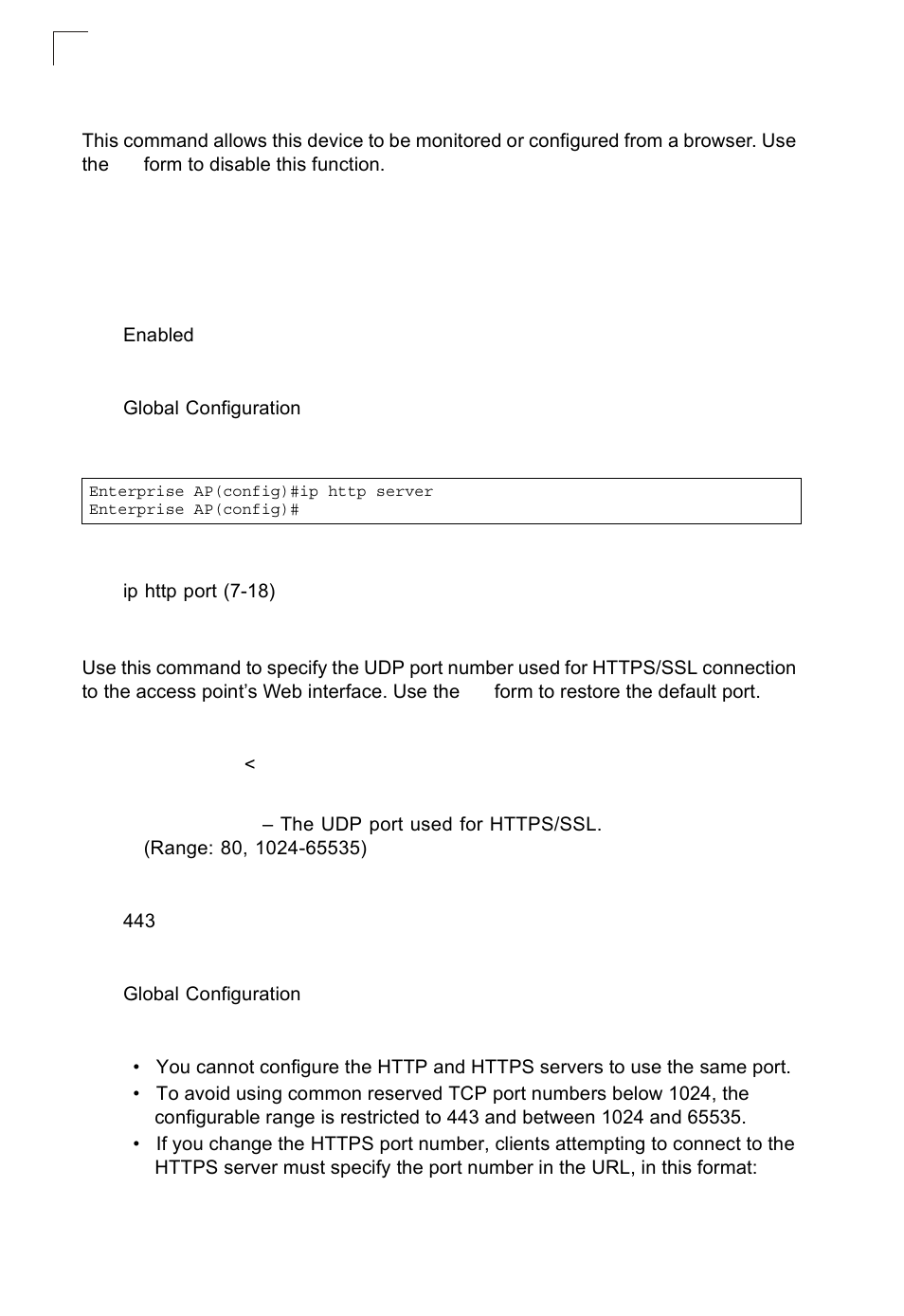 Ip http server, Ip https port | SMC Networks SMC2552W-G2-17 User Manual | Page 155 / 296