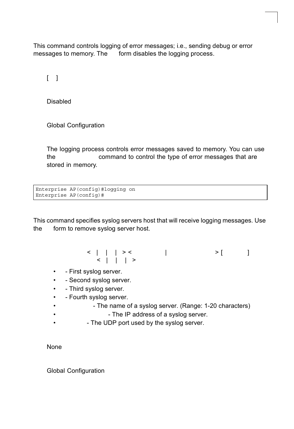 Logging on, Logging host | SMC Networks SMC2552W-G2-17 User Manual | Page 166 / 296