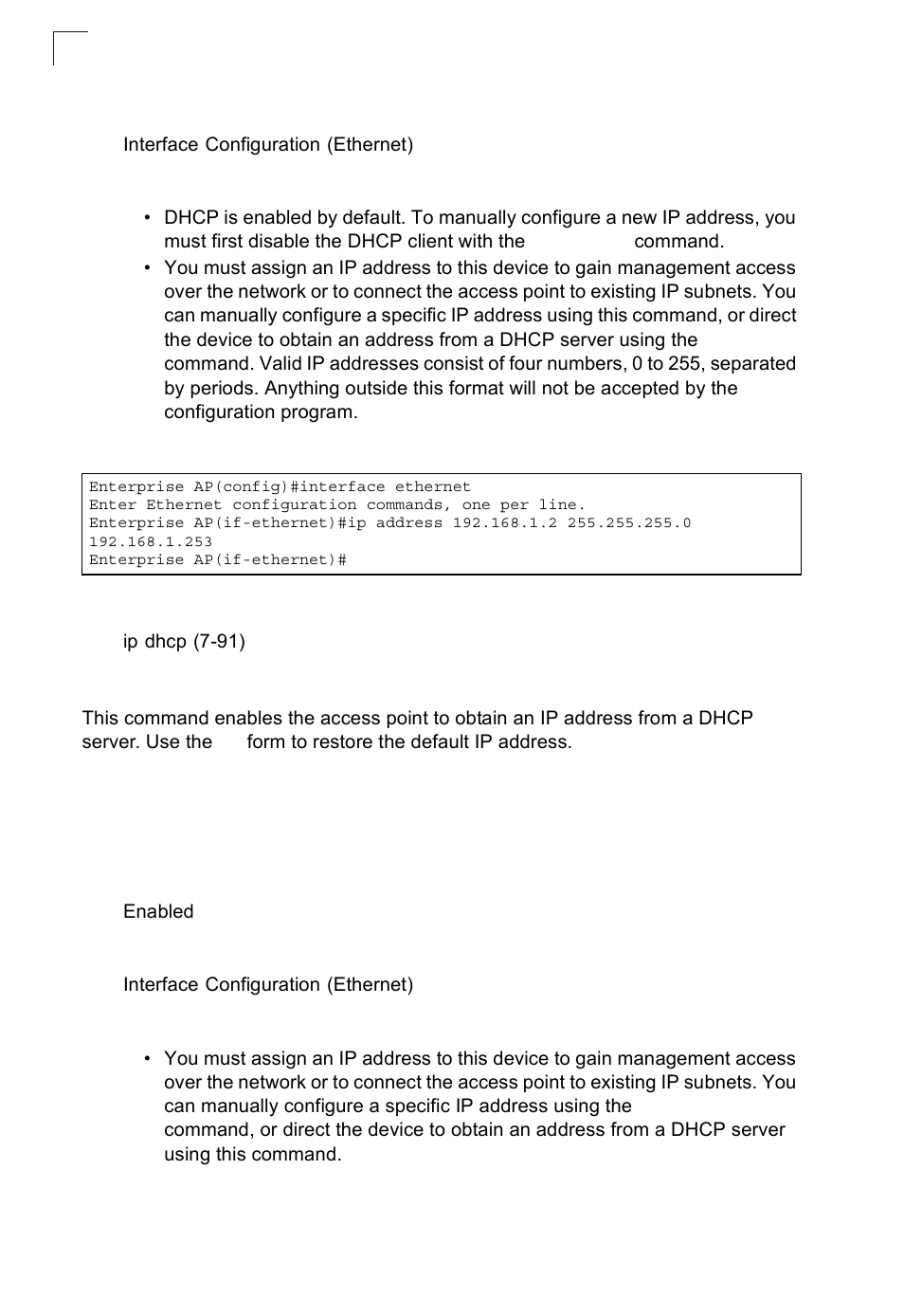 Ip dhcp | SMC Networks SMC2552W-G2-17 User Manual | Page 227 / 296