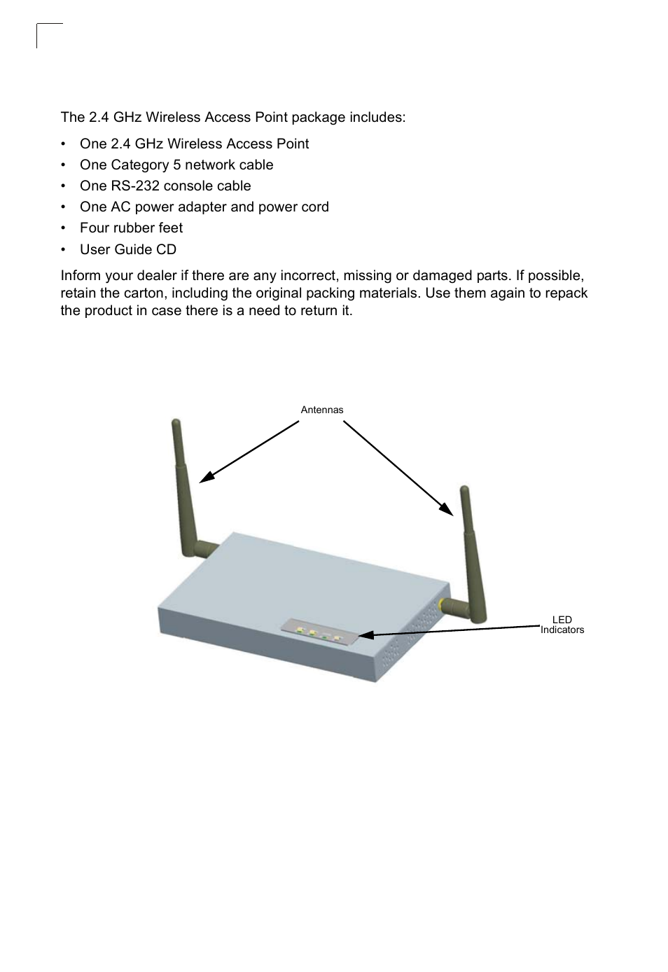 Package checklist, Hardware description | SMC Networks SMC2552W-G2-17 User Manual | Page 23 / 296