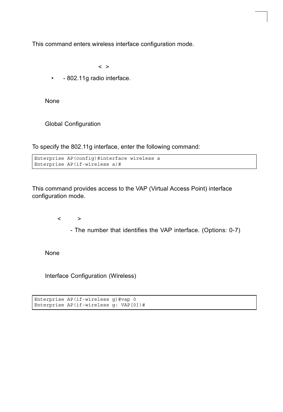 Interface wireless, Vap 7-95 | SMC Networks SMC2552W-G2-17 User Manual | Page 232 / 296