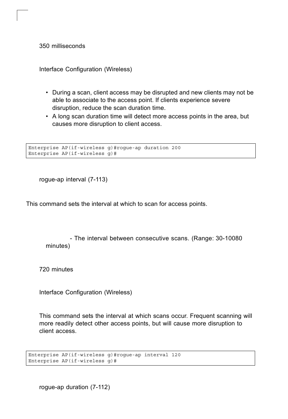 Rogue-ap interval | SMC Networks SMC2552W-G2-17 User Manual | Page 249 / 296