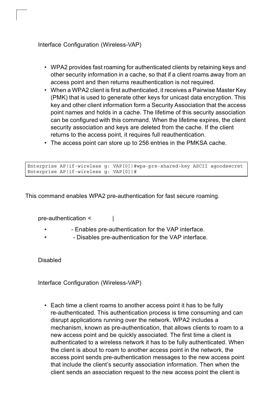 Pre-authentication, Pre-authentication 7-122 | SMC Networks SMC2552W-G2-17 User Manual | Page 259 / 296