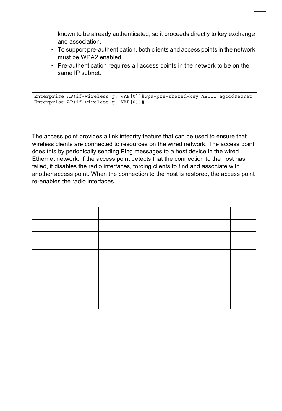 Link integrity commands | SMC Networks SMC2552W-G2-17 User Manual | Page 260 / 296