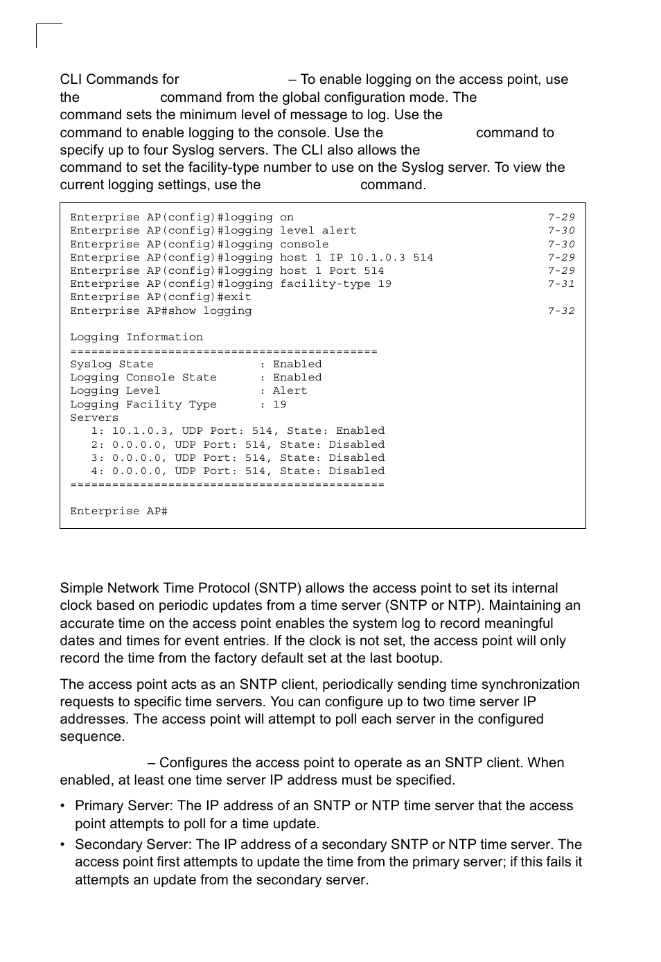 Configuring sntp | SMC Networks SMC2552W-G2-17 User Manual | Page 81 / 296