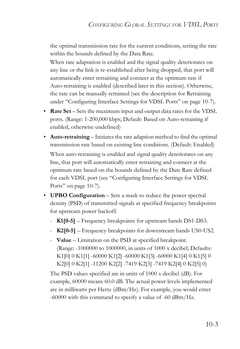 Vdsl p | SMC Networks TigerAccess SMC7816M User Manual | Page 255 / 962