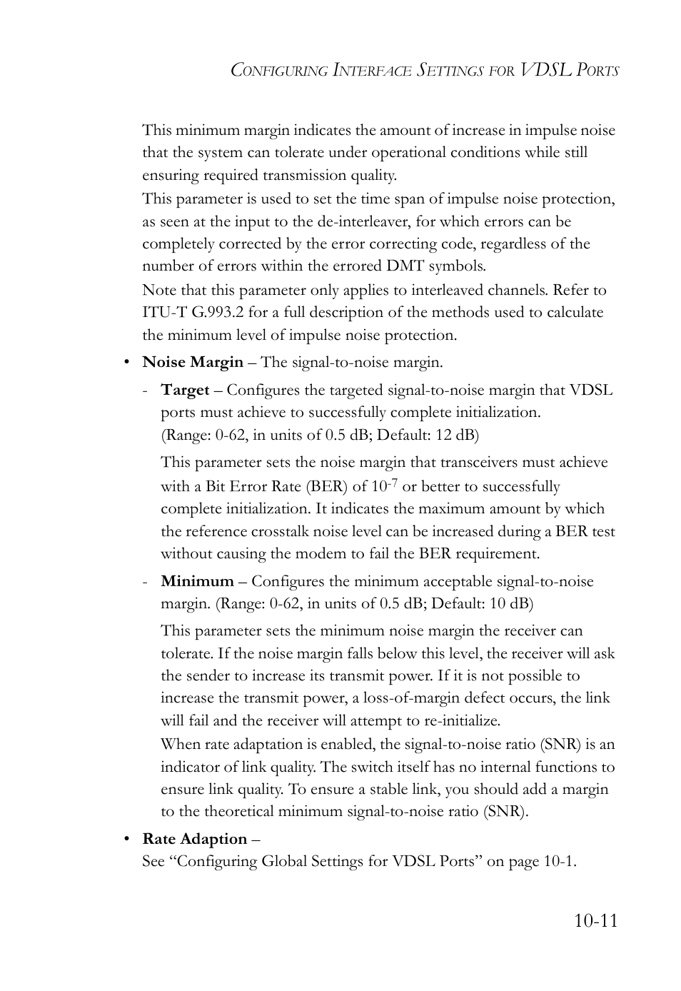 Vdsl p | SMC Networks TigerAccess SMC7816M User Manual | Page 263 / 962