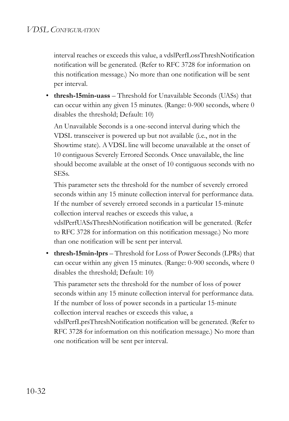 Vdsl c | SMC Networks TigerAccess SMC7816M User Manual | Page 284 / 962