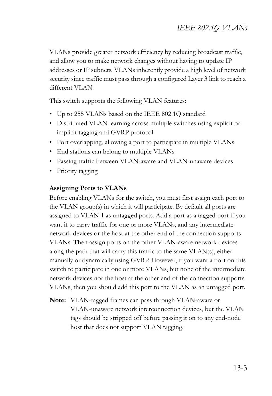 Ieee 802.1q vlan | SMC Networks TigerAccess SMC7816M User Manual | Page 333 / 962