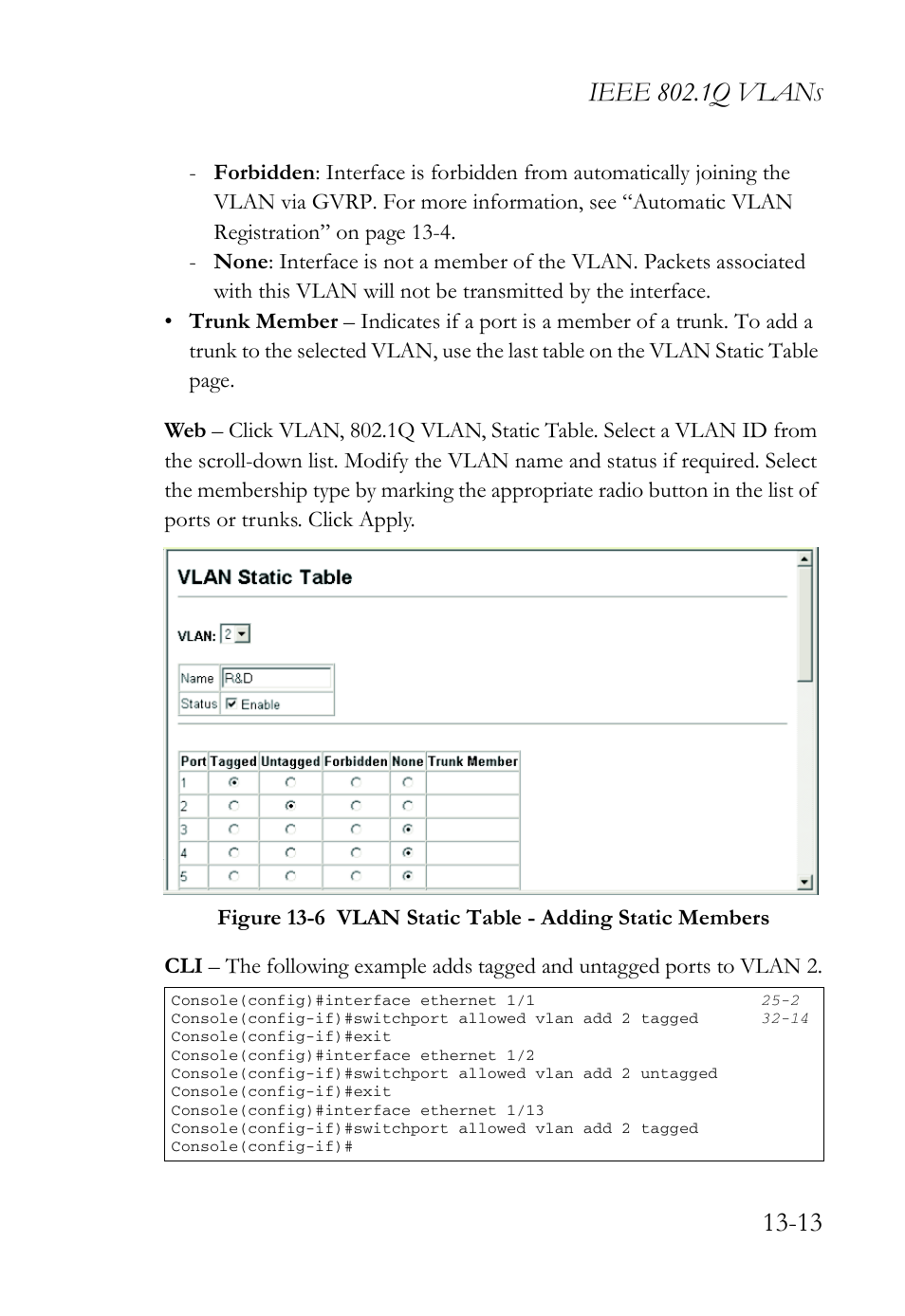 Ieee 802.1q vlan | SMC Networks TigerAccess SMC7816M User Manual | Page 343 / 962