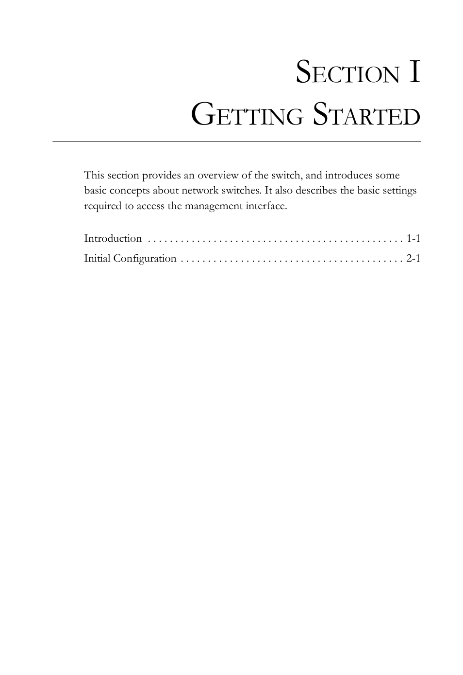 Section i getting started | SMC Networks TigerAccess SMC7816M User Manual | Page 37 / 962