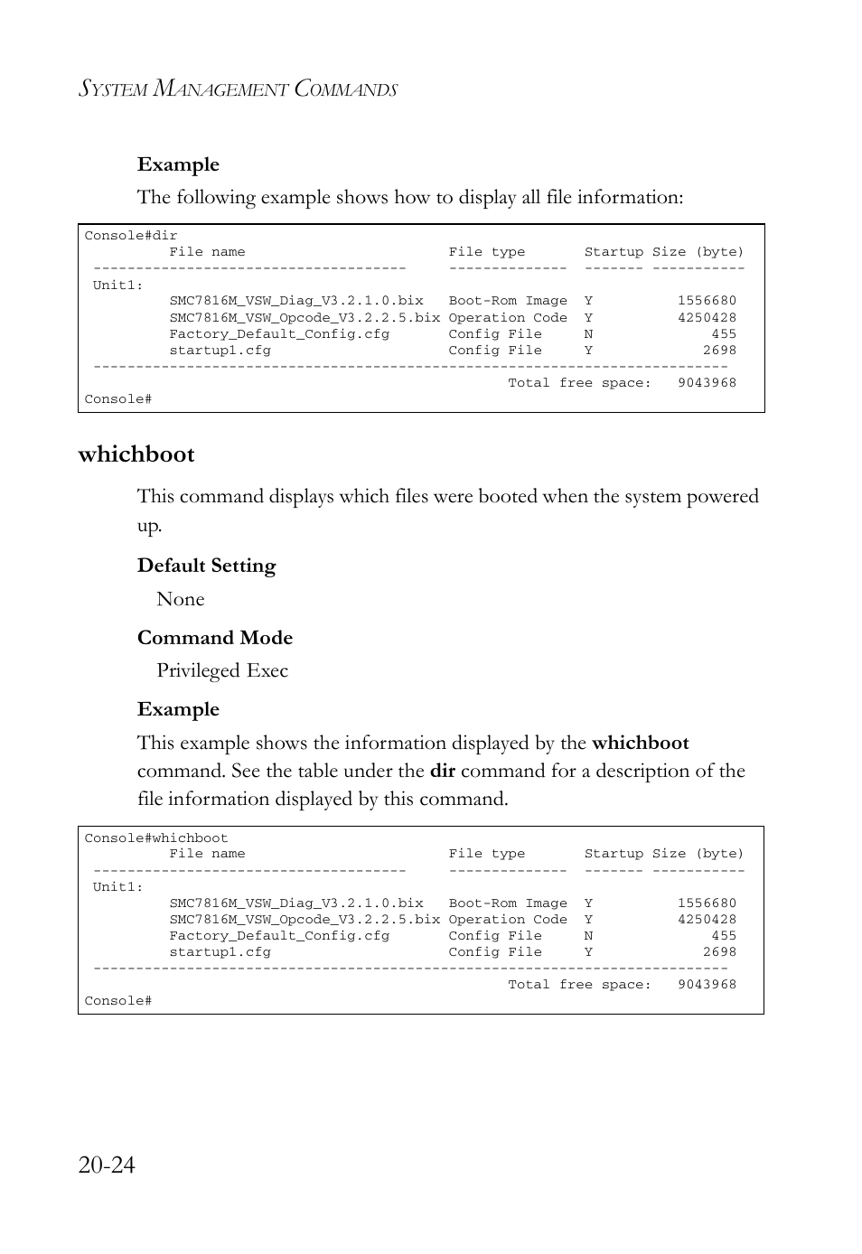 Whichboot, Whichboot -24 | SMC Networks TigerAccess SMC7816M User Manual | Page 484 / 962