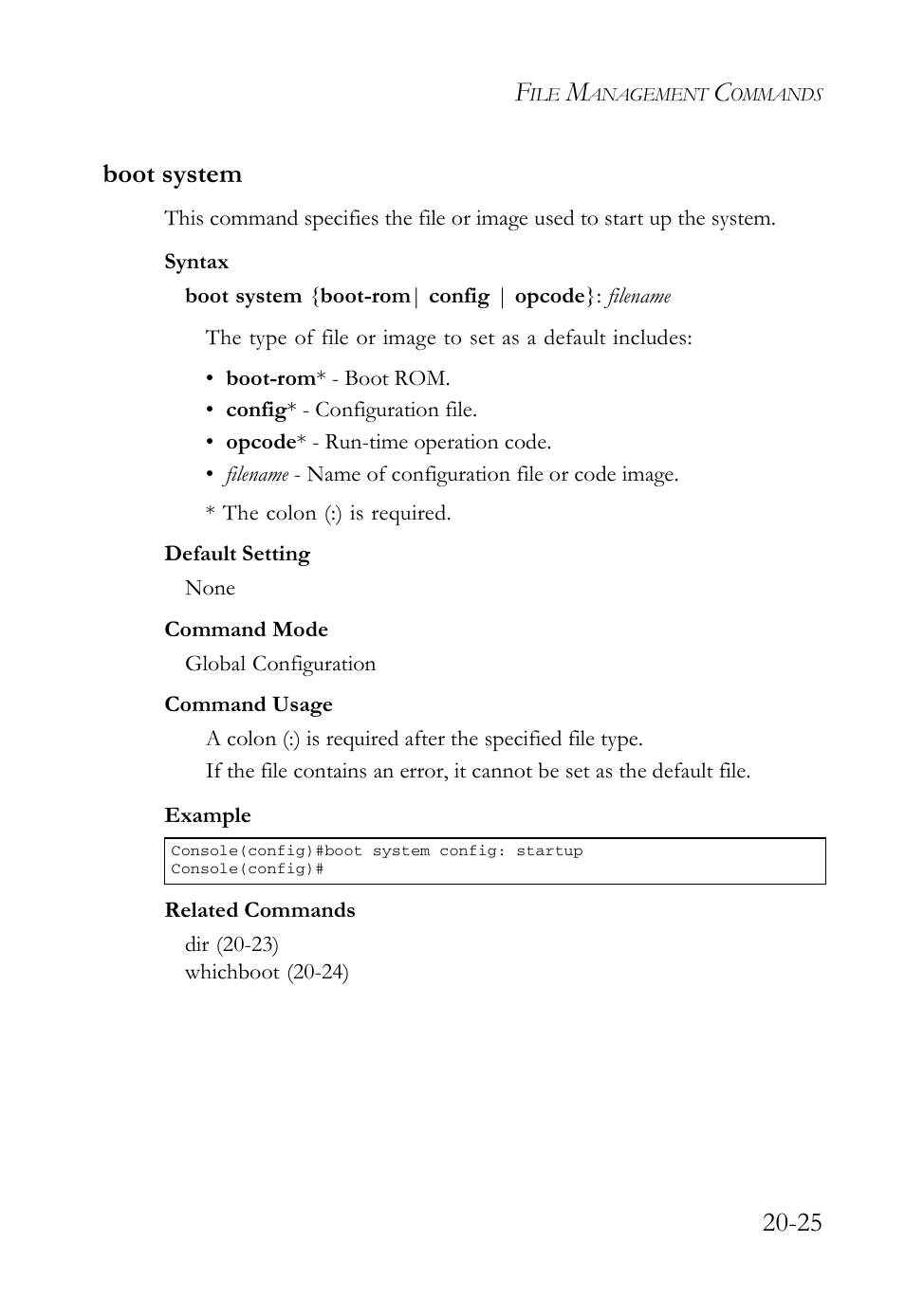 Boot system, Boot system -25, 25 boot system | SMC Networks TigerAccess SMC7816M User Manual | Page 485 / 962