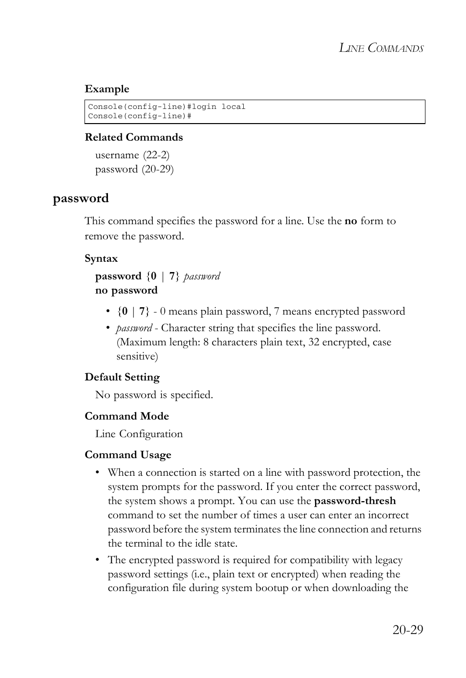 Password, Password -29 | SMC Networks TigerAccess SMC7816M User Manual | Page 489 / 962