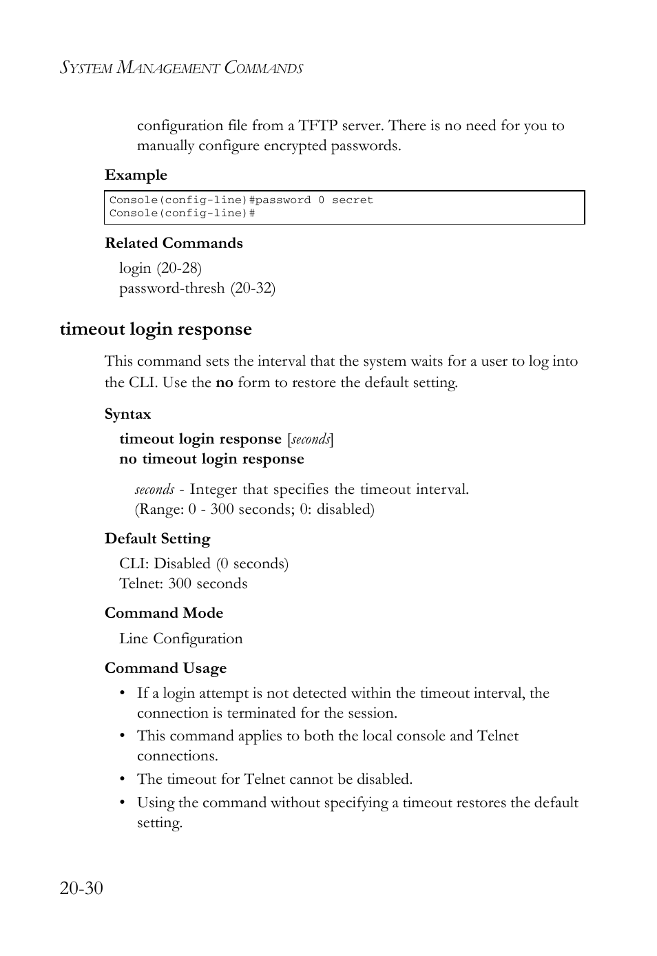 Timeout login response, Timeout login response -30 | SMC Networks TigerAccess SMC7816M User Manual | Page 490 / 962