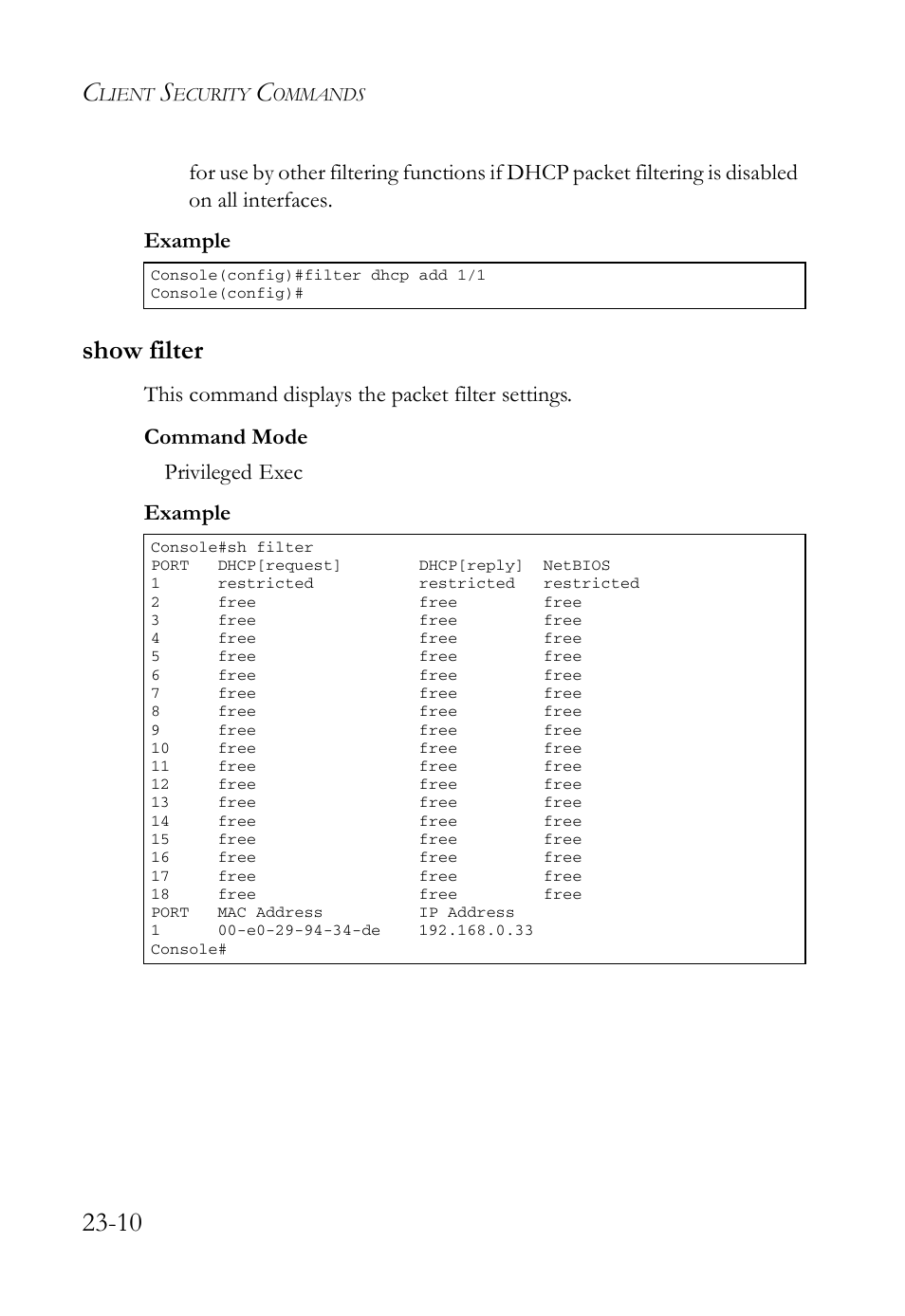 Show filter, Show filter -10 | SMC Networks TigerAccess SMC7816M User Manual | Page 598 / 962