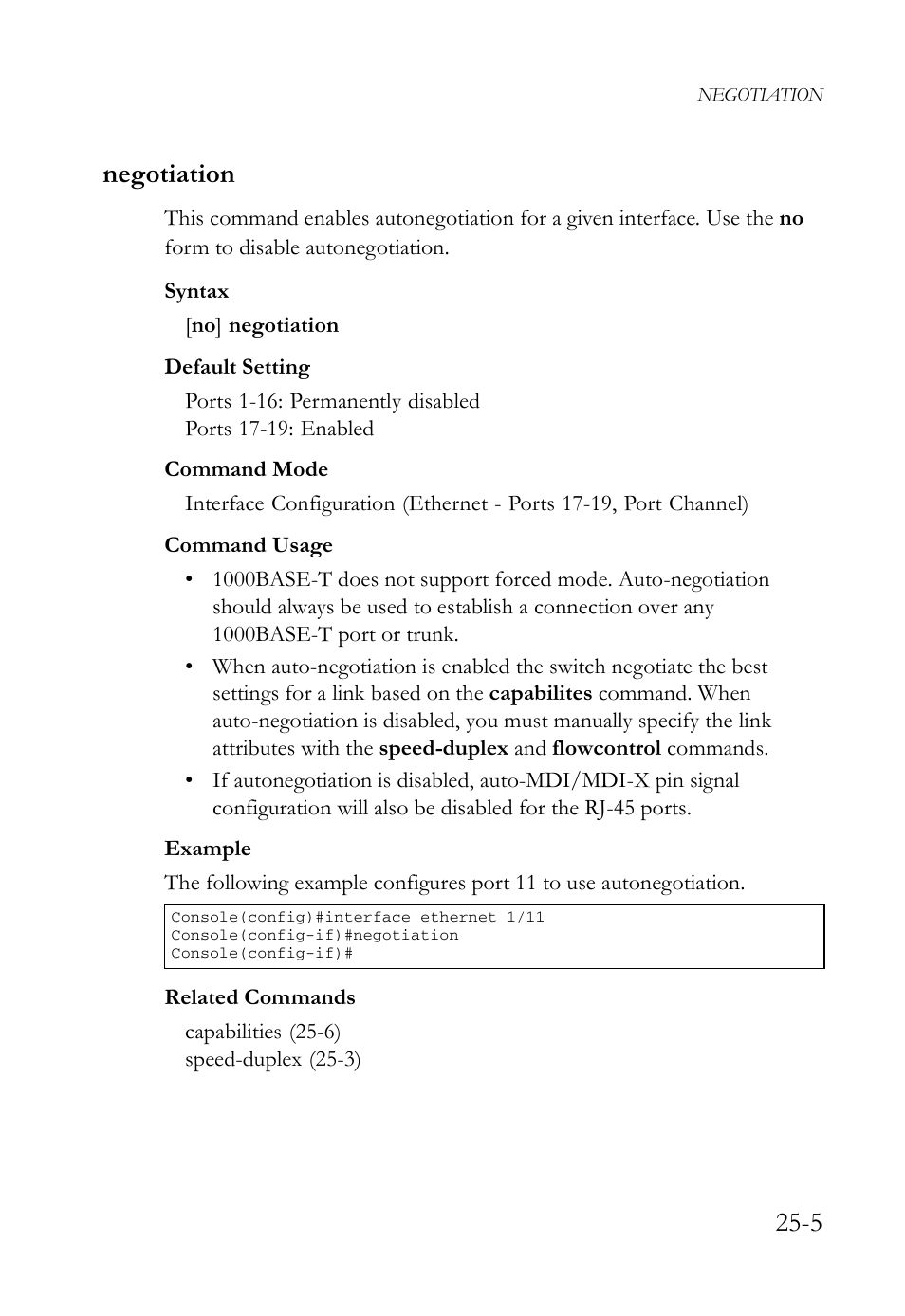 Negotiation, Negotiation -5, 5 negotiation | SMC Networks TigerAccess SMC7816M User Manual | Page 647 / 962