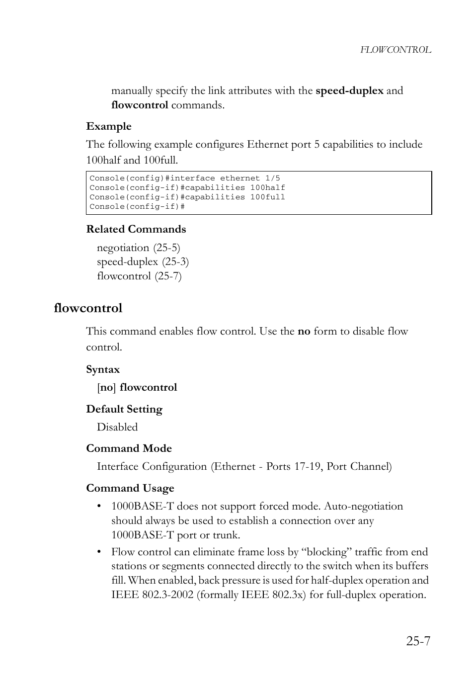 Flowcontrol, Flowcontrol -7 | SMC Networks TigerAccess SMC7816M User Manual | Page 649 / 962