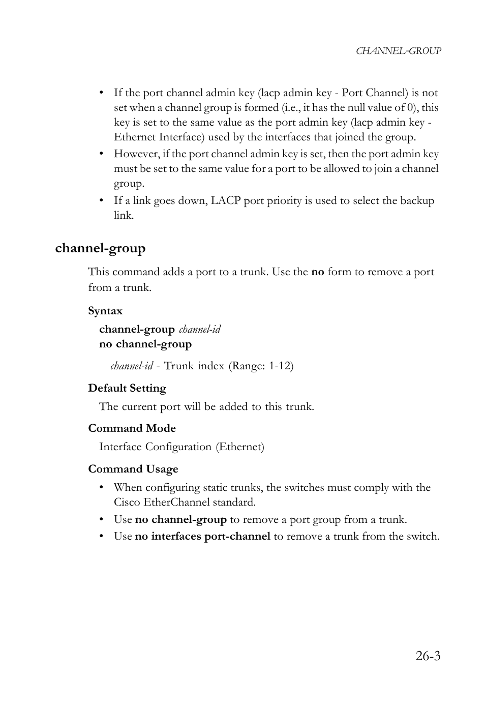 Channel-group, Channel-group -3 | SMC Networks TigerAccess SMC7816M User Manual | Page 663 / 962
