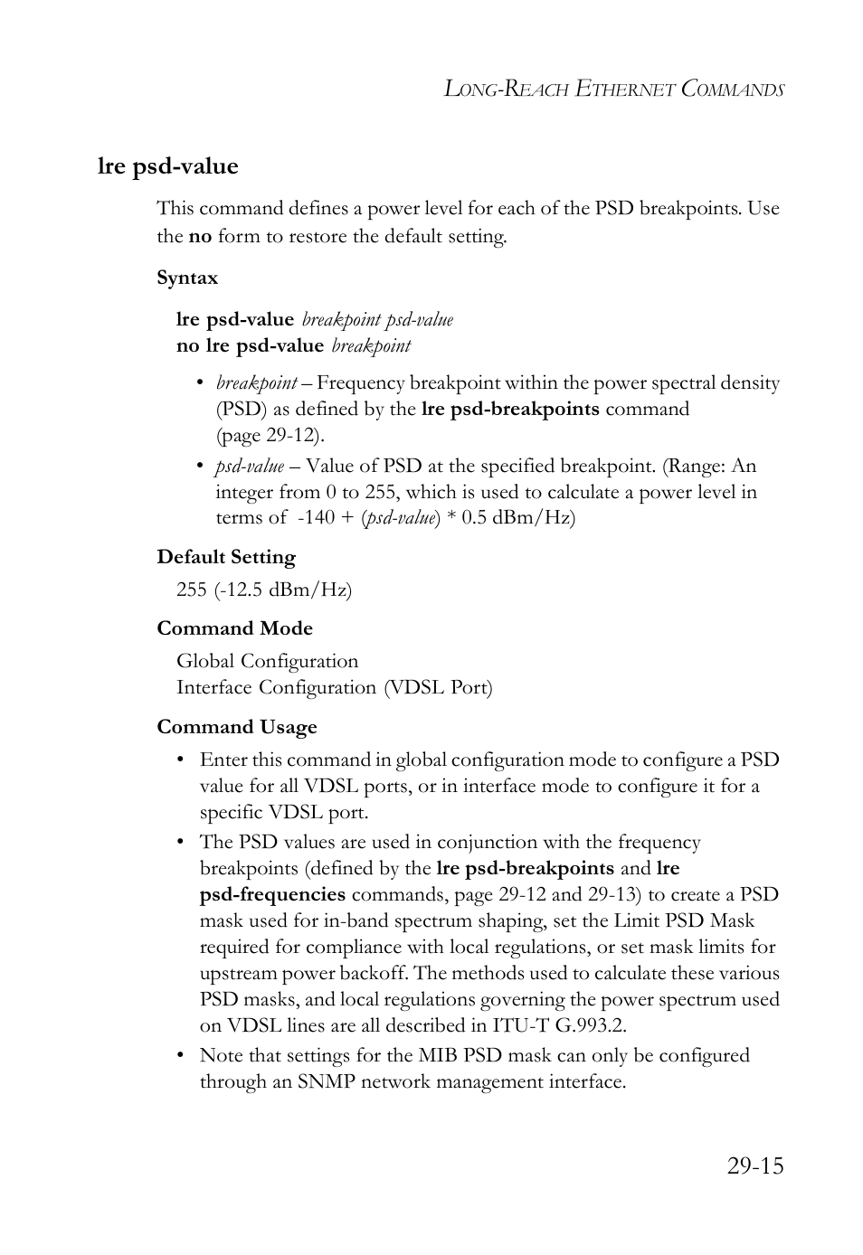 Lre psd-value, Lre psd-value -15, Lre psd-value (29-15) | Lre psd-value c, 15 lre psd-value | SMC Networks TigerAccess SMC7816M User Manual | Page 697 / 962