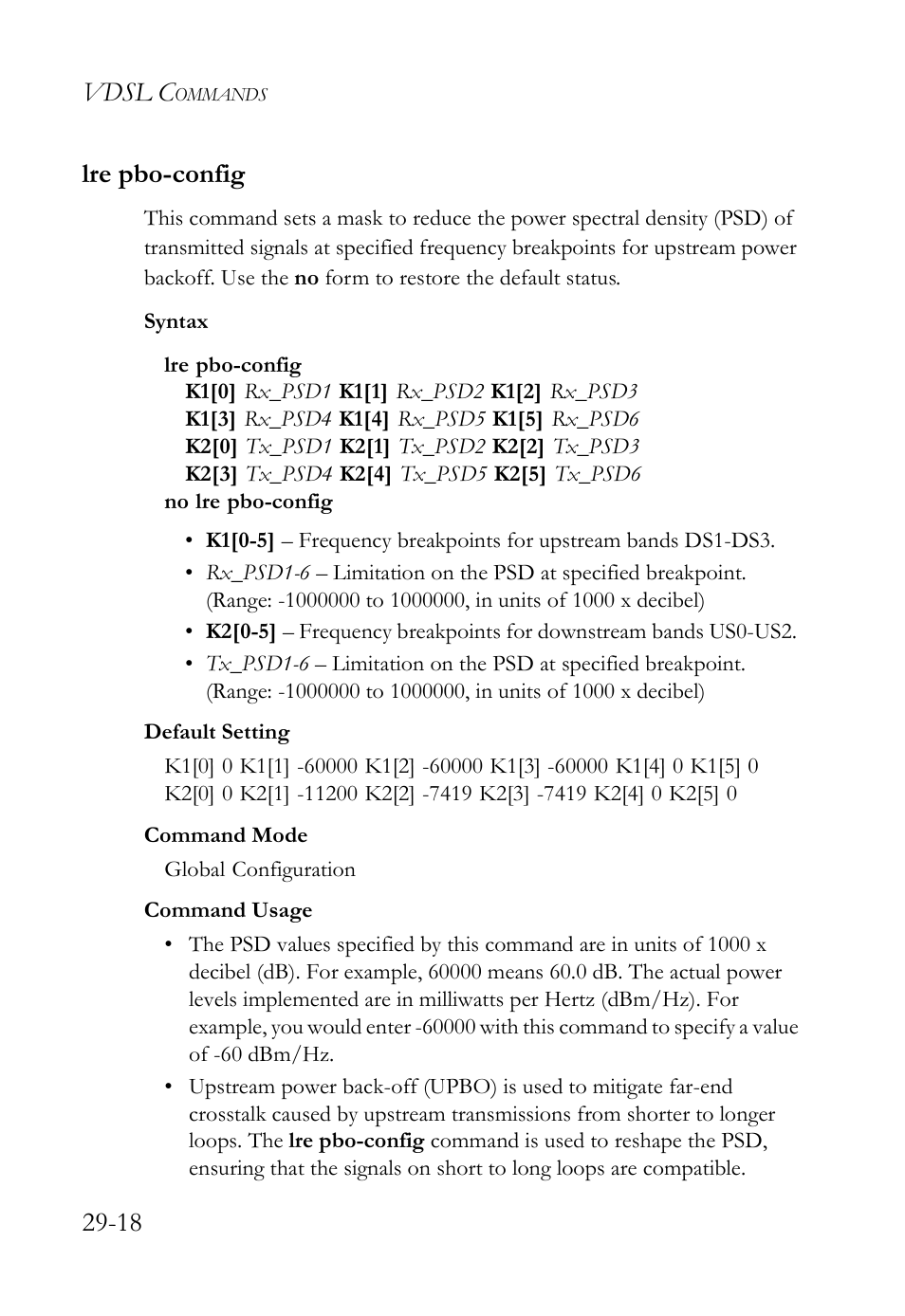 Lre pbo-config, Lre pbo-config -18, Vdsl c | 18 lre pbo-config | SMC Networks TigerAccess SMC7816M User Manual | Page 700 / 962